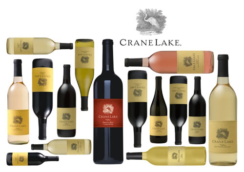 We carry the Crane Lake range of wines